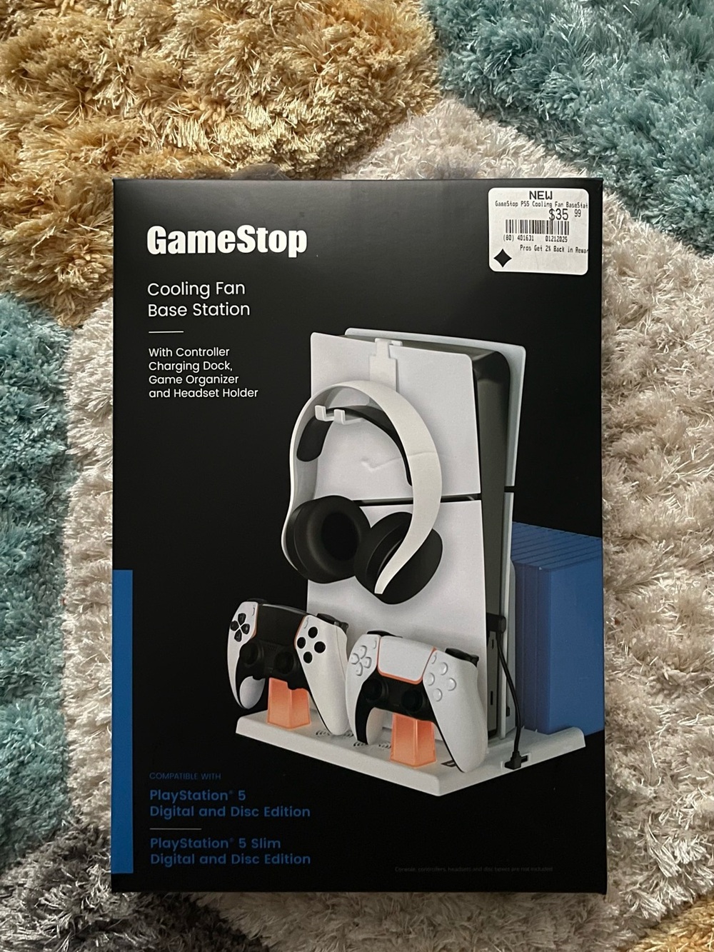 PS5 Cooling Fan Base Station - White